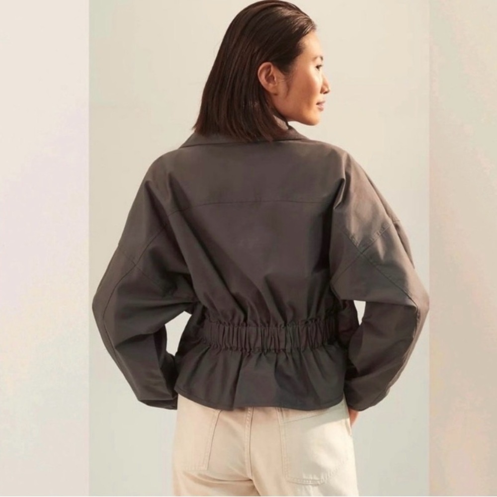 Anthropologie mare mare Dark Green cotton stretch Utility Jacket sz small - Picture 12 of 13